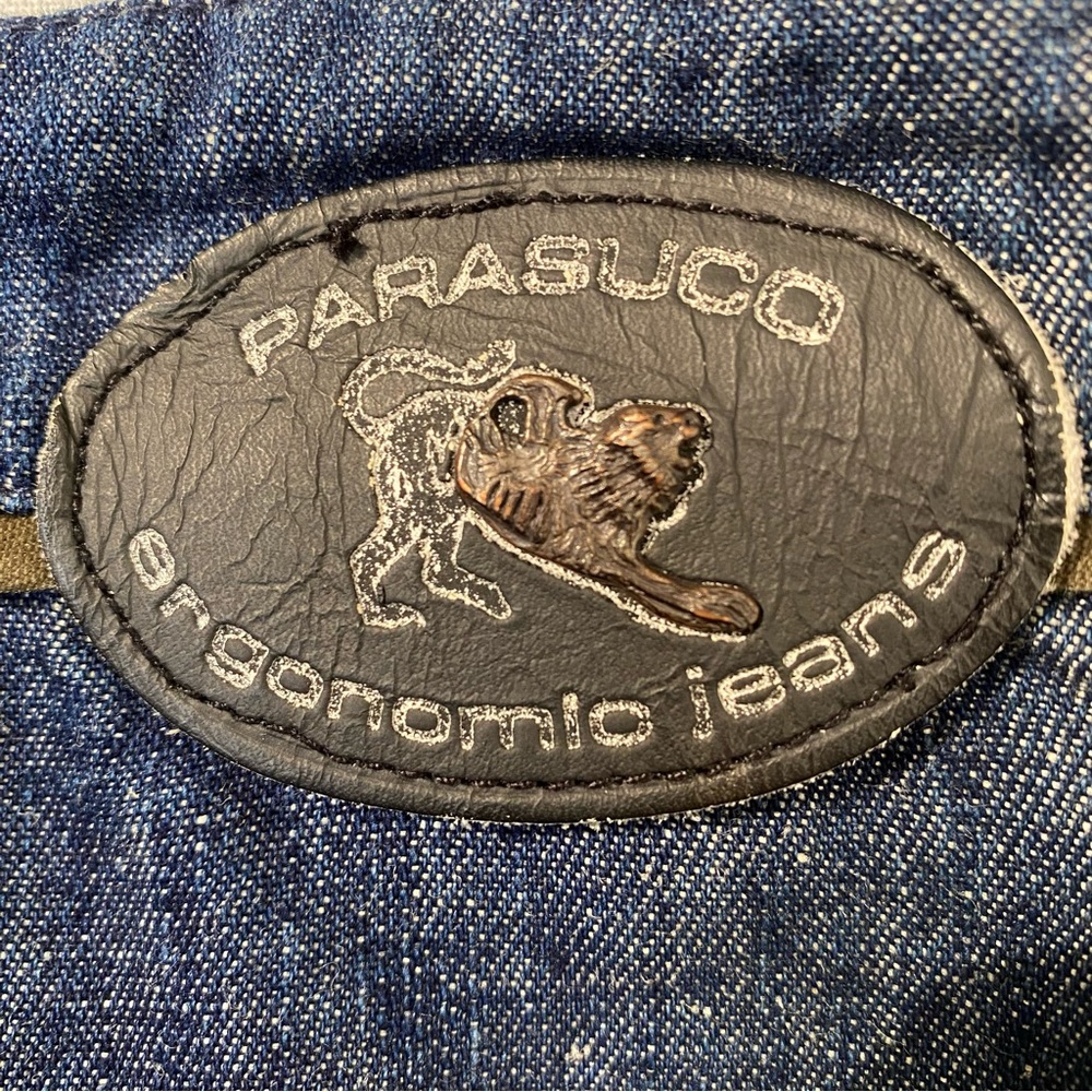 Vintage Parasuco Denim Skirt Camouflage Embroidered Animal Y2K Streetwear Size 6 - Picture 7 of 12